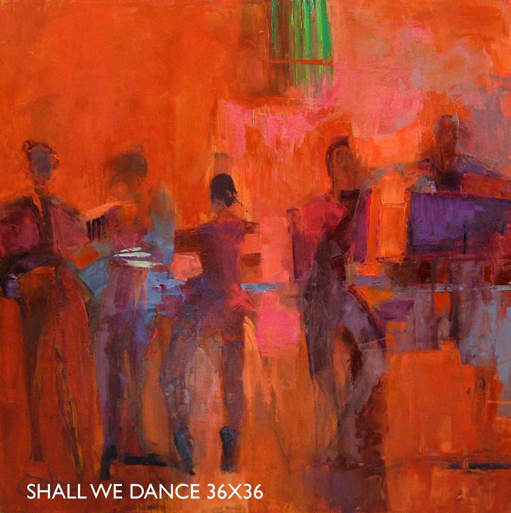 Shall We Dance (with details) - 36 x 36
